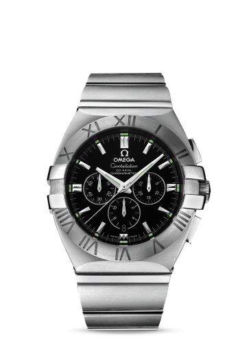 Omega Constellation Co-Axial 41 Chronograph Double Eagle Stainless Steel / Black / Bracelet